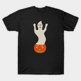 Ghost with Pumpkin Blow Mold T-Shirt